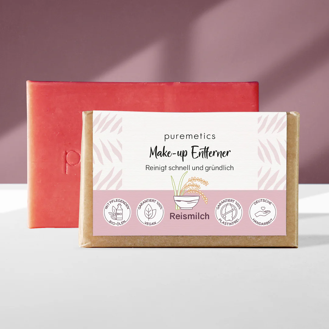 PUREMETICS MAKE-UP ENTFERNER SEIFE REISMILCH 75g – Bild 2